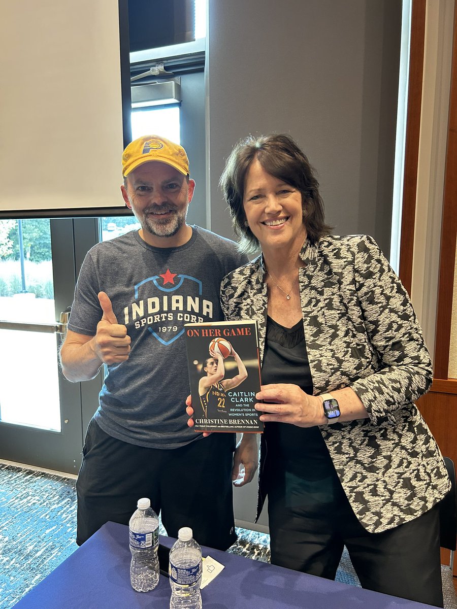Tom Spalding (@spaldobusiness) on Twitter photo Great to hear <a href="/cbrennansports/">Christine Brennan</a> tell some great 🏀 stories on her #onhergame #caitlinclark book tour in Carmel this AM. Great to hear <a href="/cbrennansports/">Christine Brennan</a> tell some great 🏀 stories on her #onhergame #caitlinclark book tour in Carmel this AM.
