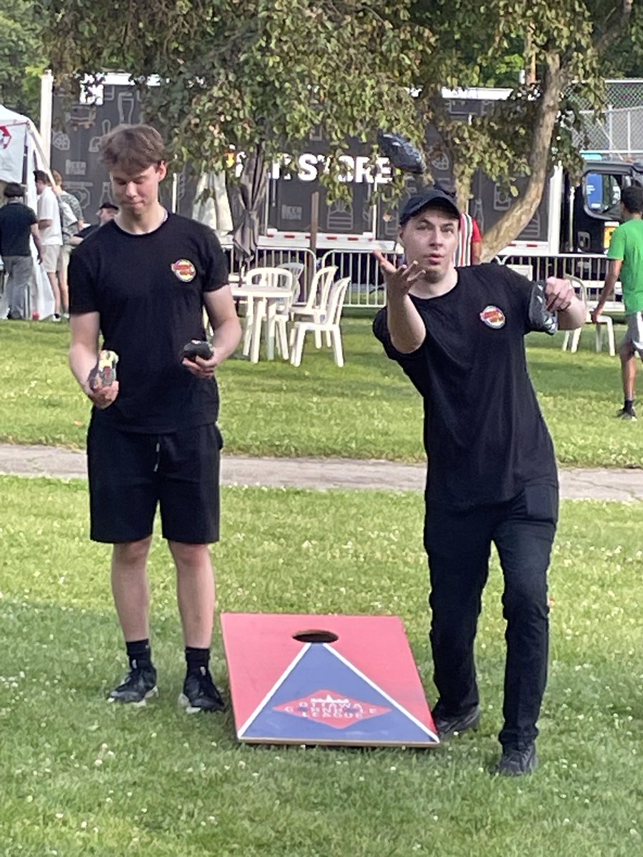Did you miss the street team today? Join us tomorrow for HOPE VOLLEYBALL at Mooney’s bay beach! 🏖️🏐Also a huge shoutout out to Matt from Ottawa Corn Hole League for taking us on in some games of cornhole! See you all tomorrow!
