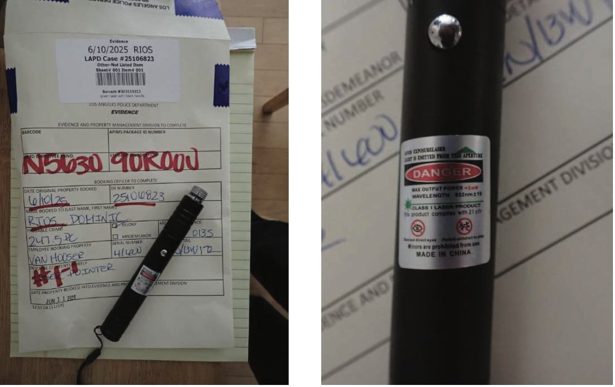 FBILosAngeles's tweet image. A Hemet man was arrested and charged for aiming a laser pointer at a helicopter operated by @LAPDHQ. When laser beams are aimed at piloted aircraft, what might seem like a tiny beam on the ground can blind pilots, potentially causing catastrophic results.
fbi.gov/contact-us/fie…