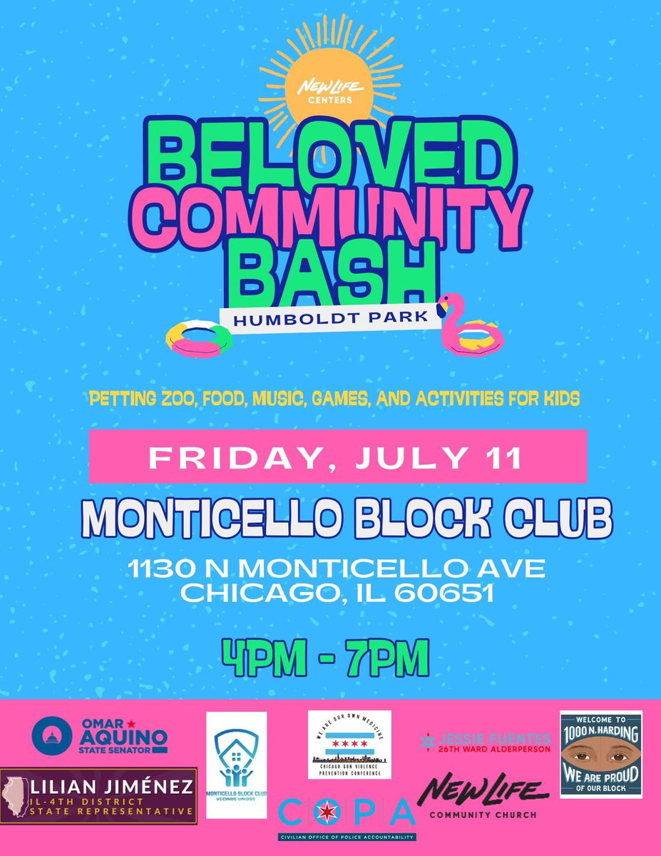 ChicagoCOPA's tweet image. Today, COPA attended the @NLCenters Beloved Community Bash at the Monticello Block Club. The bash included activities, resources, giveaways and food. COPA was giving out info on filing complaints and compliments for CPD. #COPAInTheCommunity