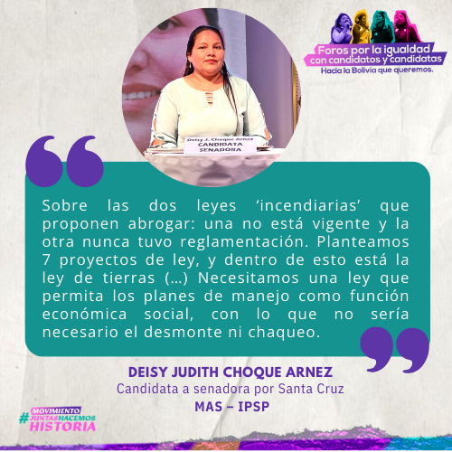 #ForosPorLaIgualdad #SantaCruz
¿Quién decide sobre el desarrollo?
Los candidatos y candidatas compartieron sus visiones sobre desarrollo sostenible, justicia climática y el futuro ambiental de Bolivia.
¡Descubre las propuestas de quienes buscan liderar la Bolivia que queremos!