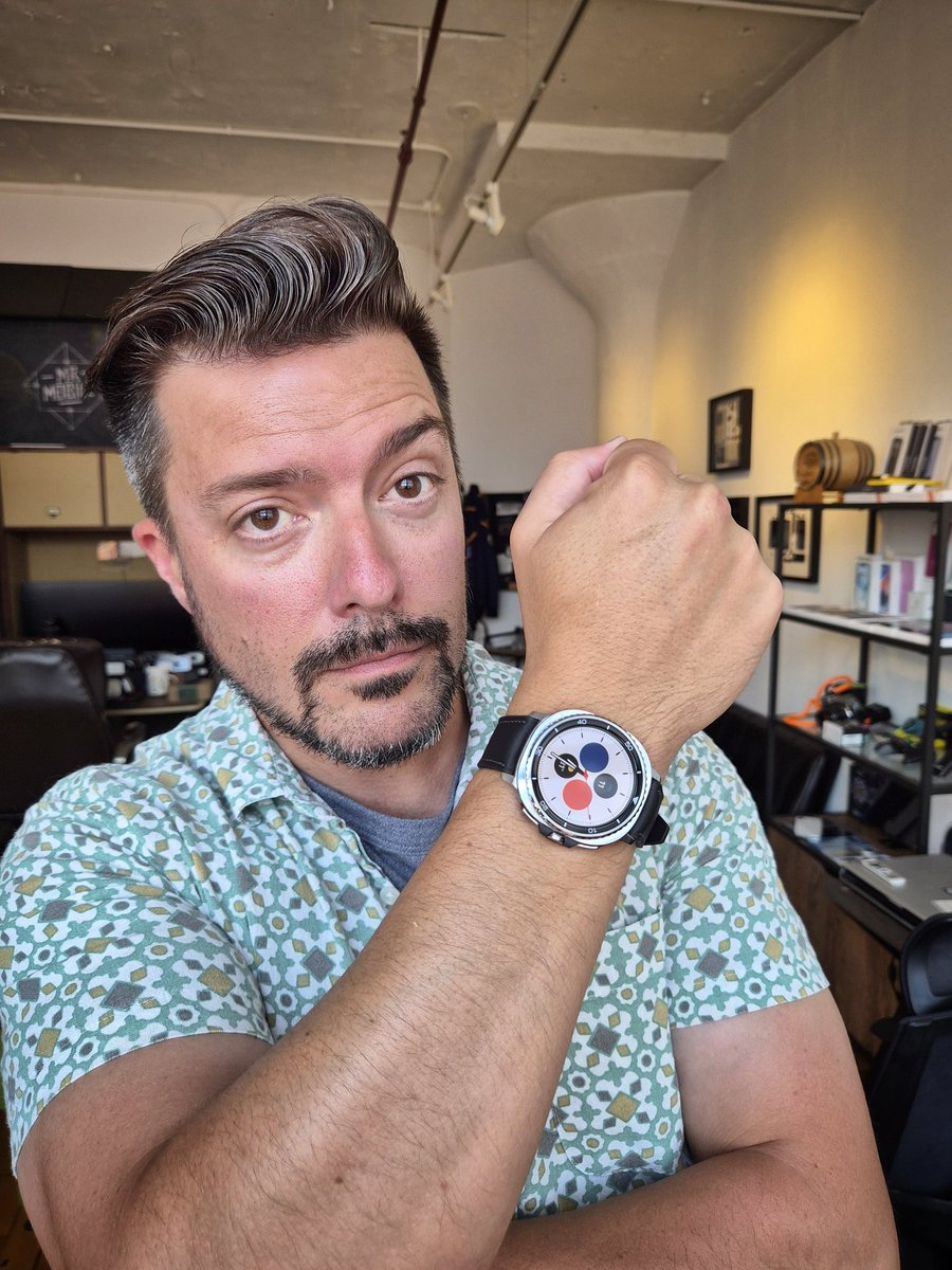 Michael Fisher (@captain2phones) on Twitter photo Finally got around to snapping some shots of the Galaxy Watch 8 Classic. The stainless steel is beautiful and goes a long way toward hiding the odd circle-on-a-squircle design, and the re-return of the physical bezel is also welcome. More early thoughts on IG at <a href="/theMrMobile/">Michael Fisher</a>, Finally got around to snapping some shots of the Galaxy Watch 8 Classic. The stainless steel is beautiful and goes a long way toward hiding the odd circle-on-a-squircle design, and the re-return of the physical bezel is also welcome. More early thoughts on IG at <a href="/theMrMobile/">Michael Fisher</a>,