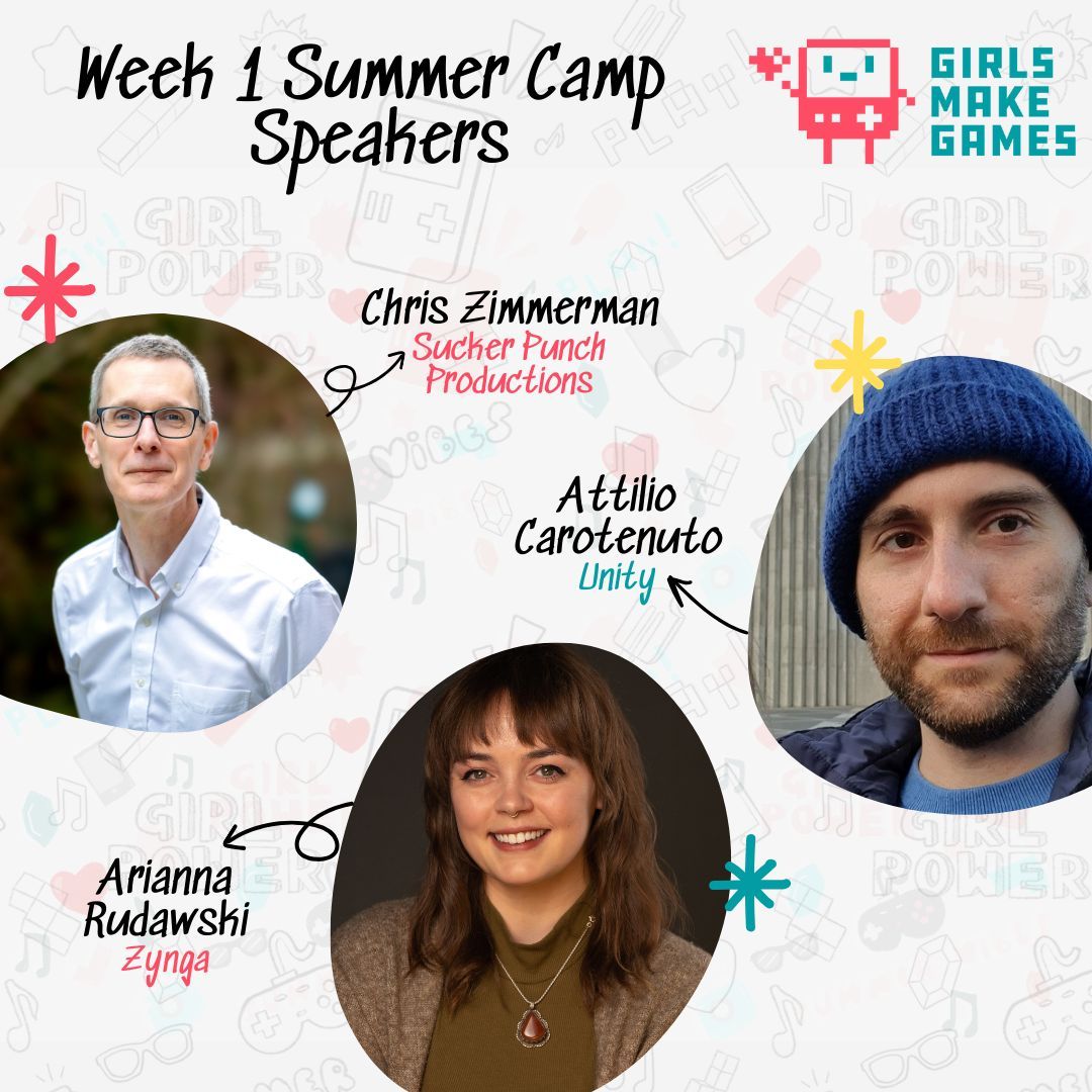 And that’s a wrap on Week 1! 🎉

Huge thanks to our partners @Zynga, <a href="/CrystalDynamics/">Crystal Dynamics</a>, <a href="/PlayStation/">PlayStation</a> and all the amazing speakers from <a href="/SHGames/">Sledgehammer Games</a>, <a href="/Guerrilla/">Guerrilla</a>, @Unity, <a href="/RamenVROfficial/">Ramen VR</a>, <a href="/SuckerPunchProd/">Sucker Punch Productions</a>, <a href="/Xbox/">Xbox</a>, and @Zynga for inspiring our campers! 💖