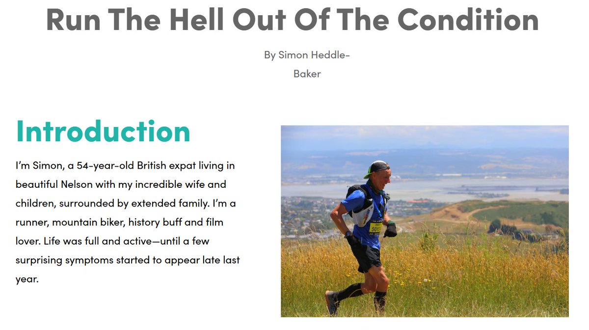 drmclphillips's tweet image. Great article by Simon, one of the participants in our glioblastoma metabolic therapy trial (@btsupportnz):
braintumoursupport.org.nz/simon-heddles-…
