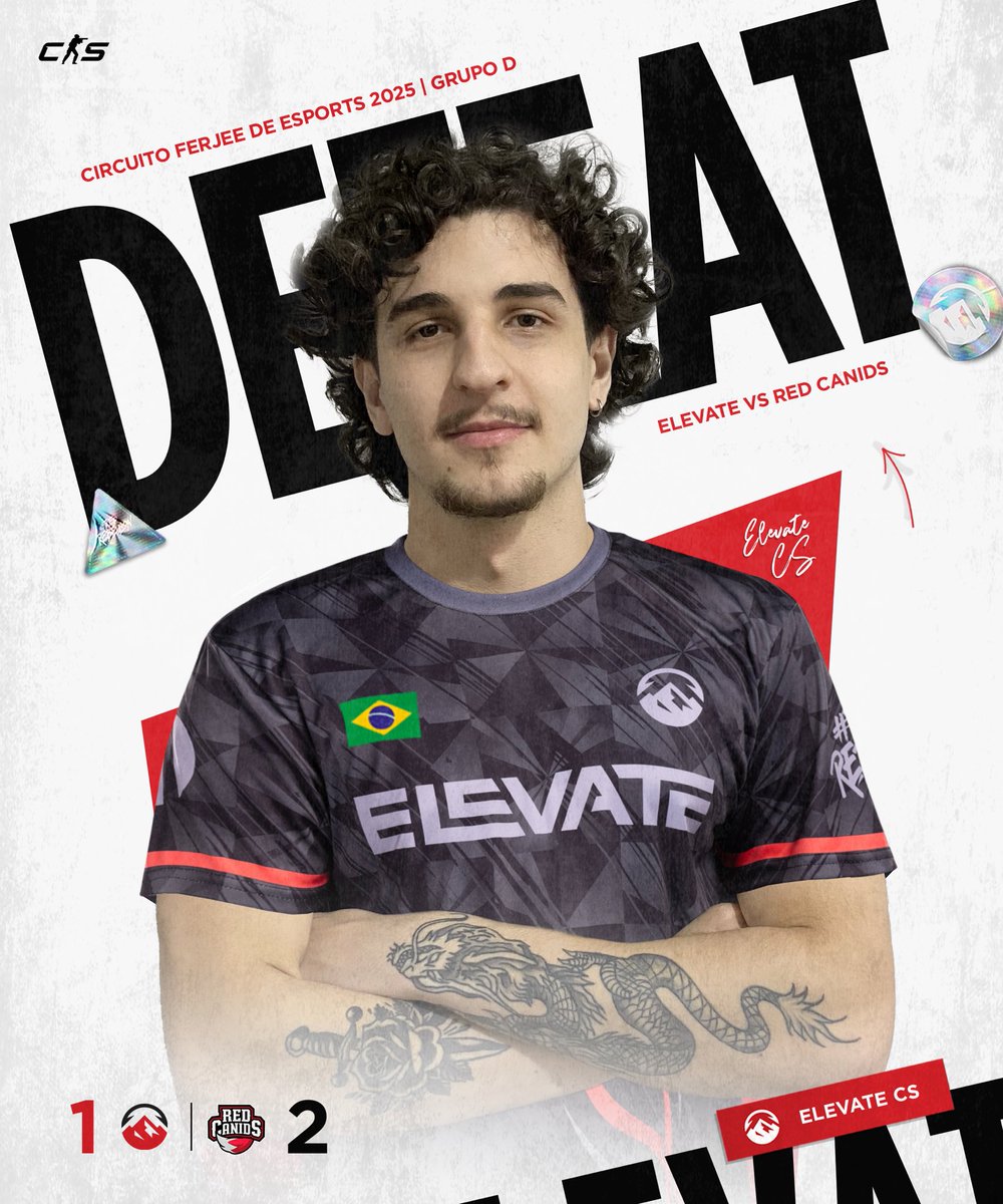 ElevateGG_BR's tweet photo. GG RED. Caímos contra a @REDCanids pela final da lower do Circuito FERJEE no Grupo D, por 1-2.
9:13 na Inferno
13x3 na Train
6x13 na Ancient
#ElevateCS | #RedRebellion https://t.co/65B8fQzZ26