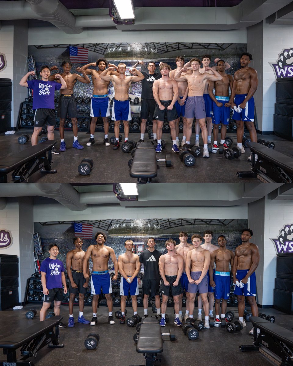 WeberStateMBB's tweet image. Straight to work 💪