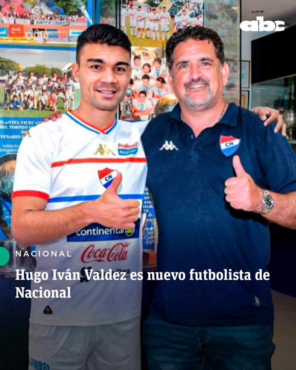 #Nacional | OFICIAL ✅

⚽️ Hugo Iván Valdez, últimamente en el Sportivo Ameliano, es nuevo futbolista de Nacional.

⚽️ El club de Barrio Obrero lo presentó oficialmente en sus redes sociales. 

⚽️ El atacante de 30 años, registró 5 goles con la V azulada en el campeonato
