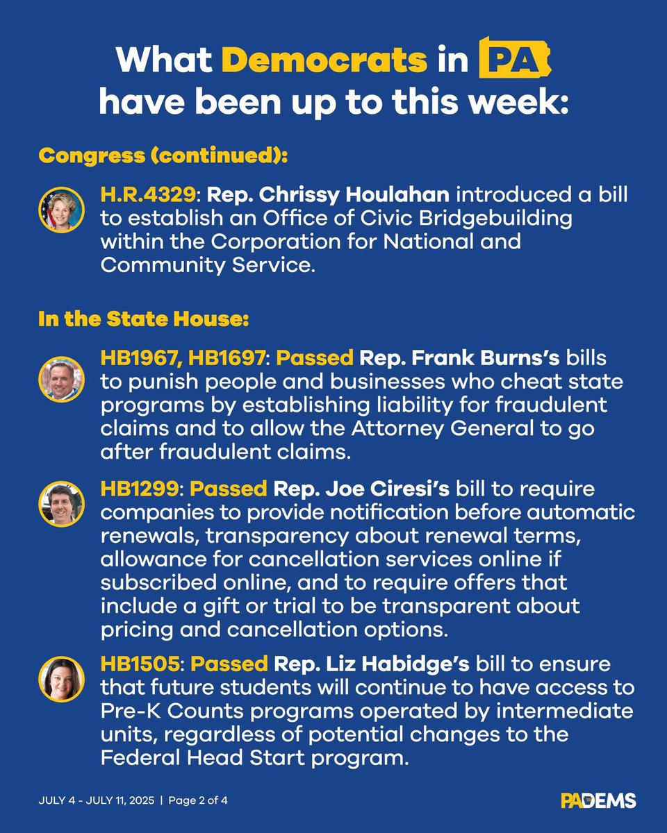 PADems's tweet image. Check out some of what Democrats in PA did this week 👀
