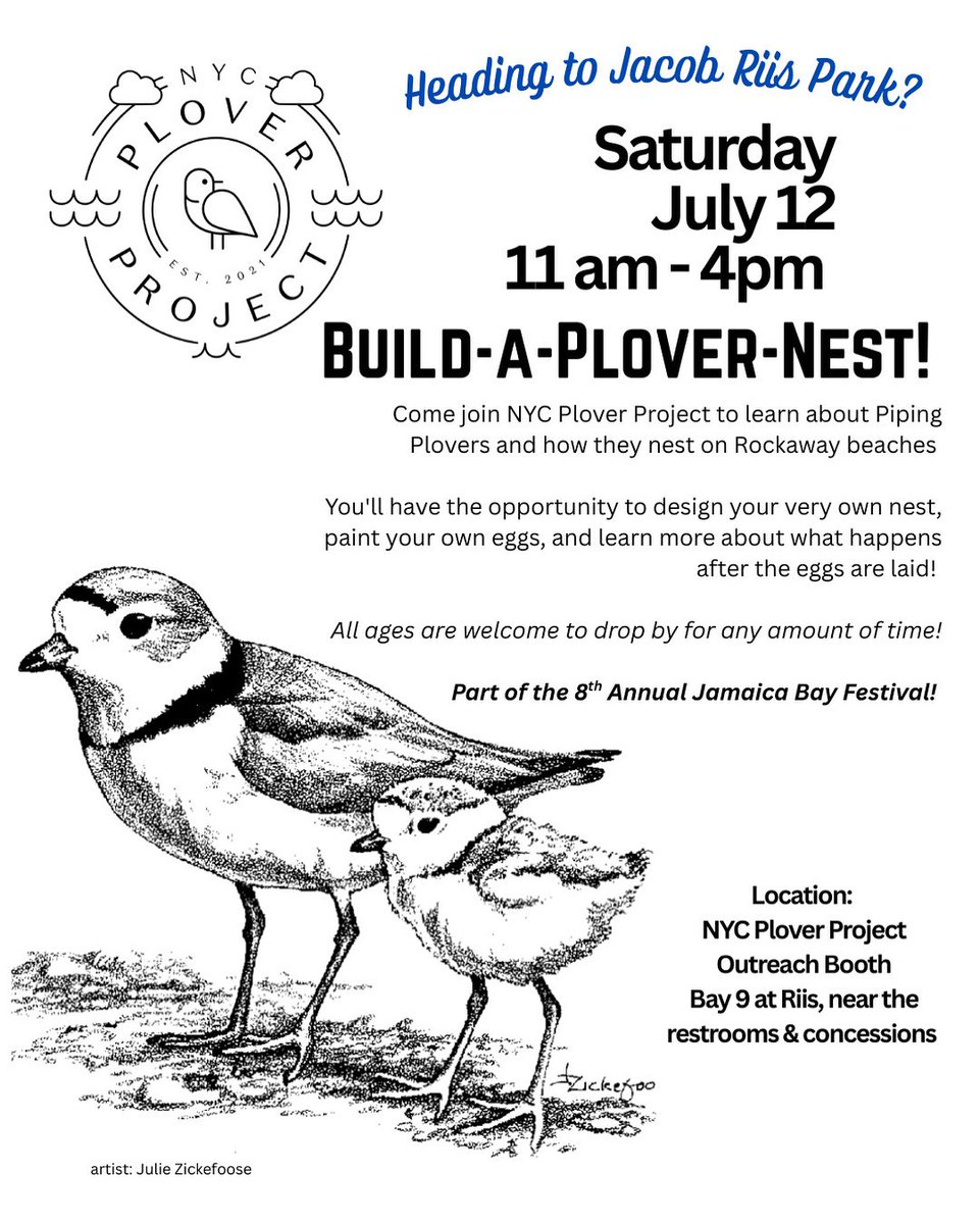 NycPlover's tweet image. Fun event for all! SATURDAY @ Jacob Riis Park! Stop on by!
Part of the 8th Annual Jamaica Bay Festival!