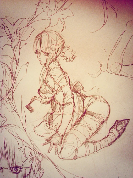 初めて描いたカイネさんと最近描いたカイネさん 2014 ← →2025
