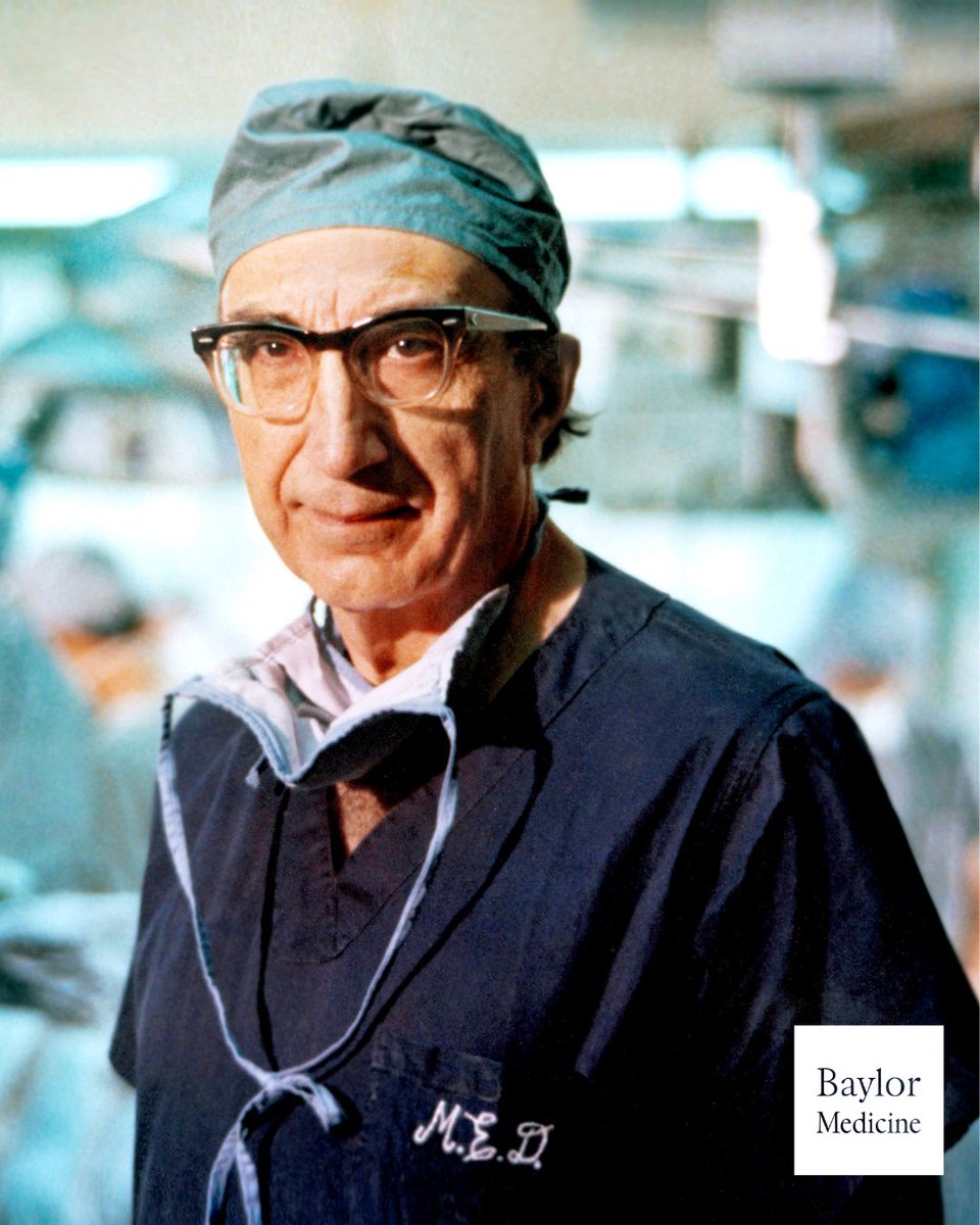 Today, we honor the enduring legacy of Dr. Michael E. DeBakey, a visionary surgeon, educator and medical pioneer whose groundbreaking work transformed cardiovascular surgery. Dr. DeBakey died on this day in 2008 at the age of 99, leaving behind a legacy that continues to shape