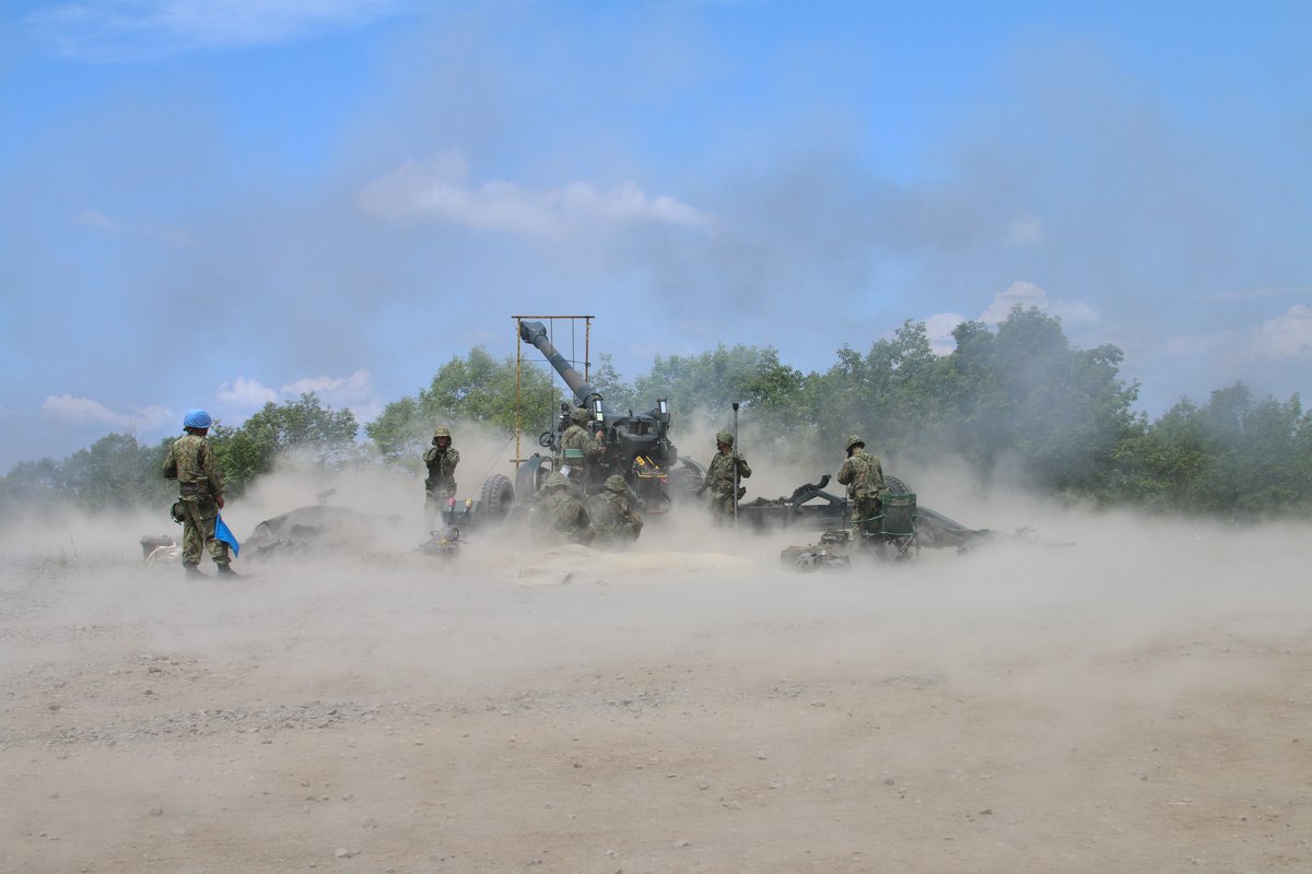 Gsdf_Camp_Iwate's tweet image. #東北方面特科連 #実射訓練
　東北方面特科連隊は、北海道の矢臼別演習において第３回連隊集中野営訓練を行いました。訓練では、長距離の実射訓練や、夜間での実射訓練が実施され、訓練部隊の射撃能力向上を図りました。その１