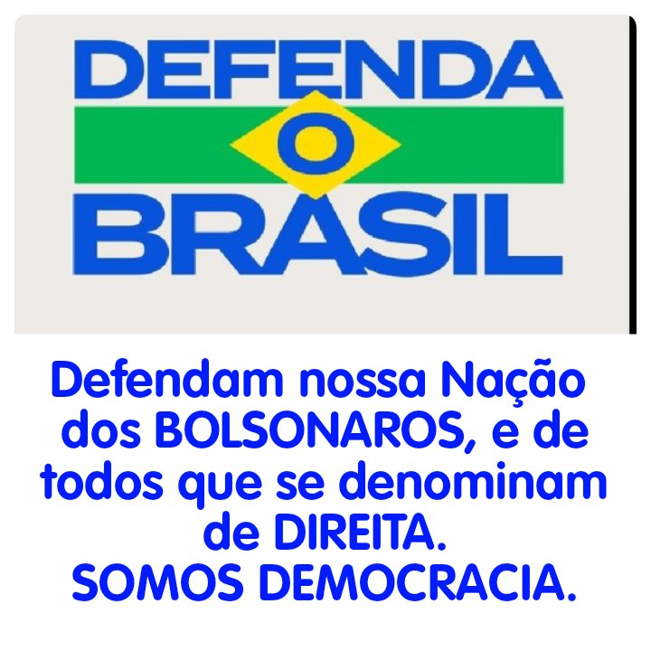NÃO  PAREM DE FORMA ALGUMA,  o s fascistas tão  sentindo o peso dos mais de 60 milhões de eleitores de LULA.