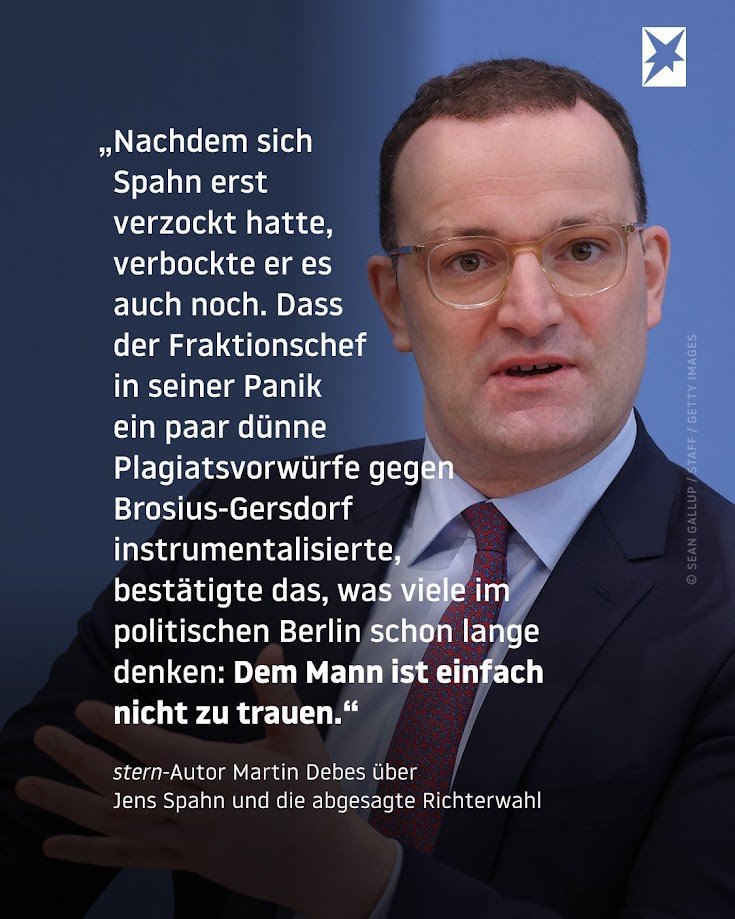 Dass Spahn nicht vertrauenswürdig ist, wissen alle, die nicht komplett ahnungslos durchs Leben stolpern. Nicht erst seit gestern. Nicht nur in Berlin.