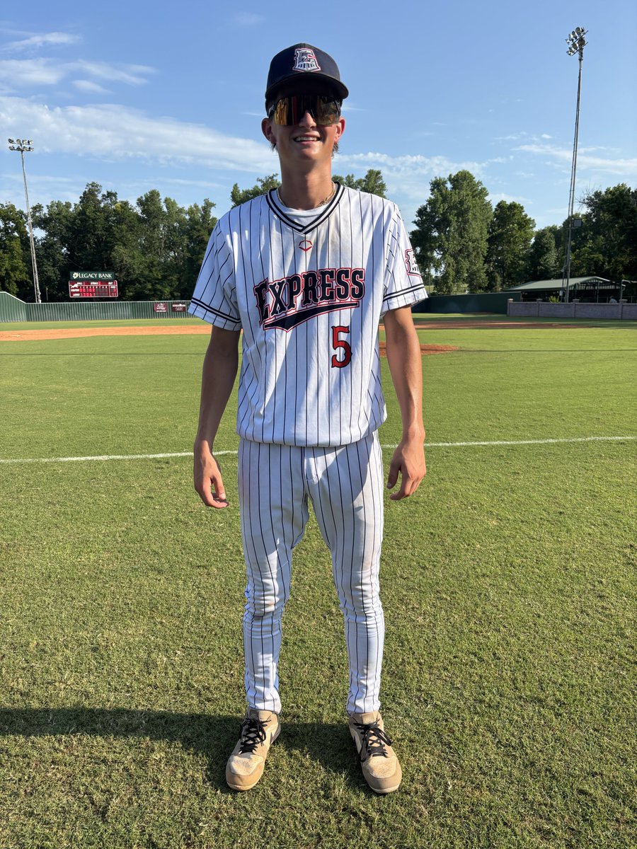 F: <a href="/OklahomaExpress/">Oklahoma Express Baseball</a> Prime 11, Risin Baseball Stanley 3
PoG: Kyle Yowell 3-3, 2B, 3 RBI, R