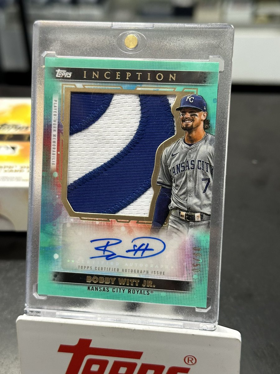 Baseball Cards Plus (@surfcitycards) on Twitter photo Top Customer pull of the day <a href="/surfcitycards/">Baseball Cards Plus</a> 2025 Topps Inception BOBBY WITT JR. Rare Patch Auto! Top Customer pull of the day <a href="/surfcitycards/">Baseball Cards Plus</a> 2025 Topps Inception BOBBY WITT JR. Rare Patch Auto!