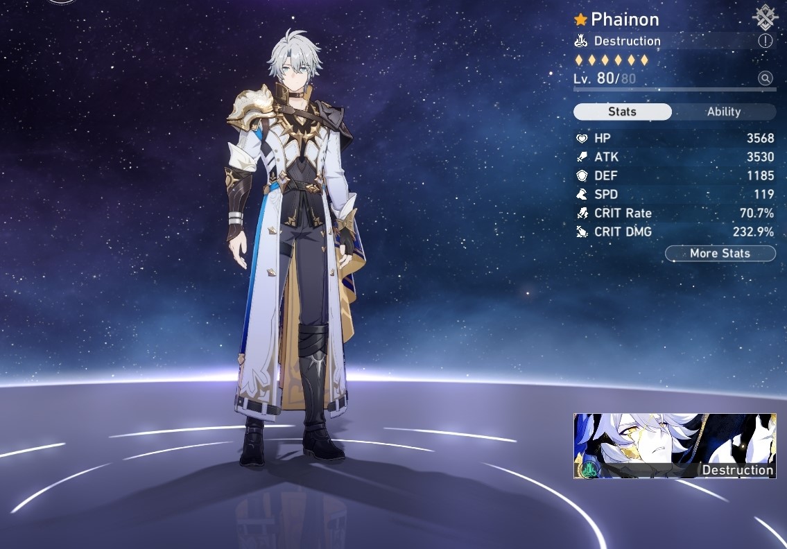 QBpixel's tweet image. Mans is complete!! Holy grail granted my wish🙏
#Phainon #HonkaiStarRail📷 #スターレイル📷