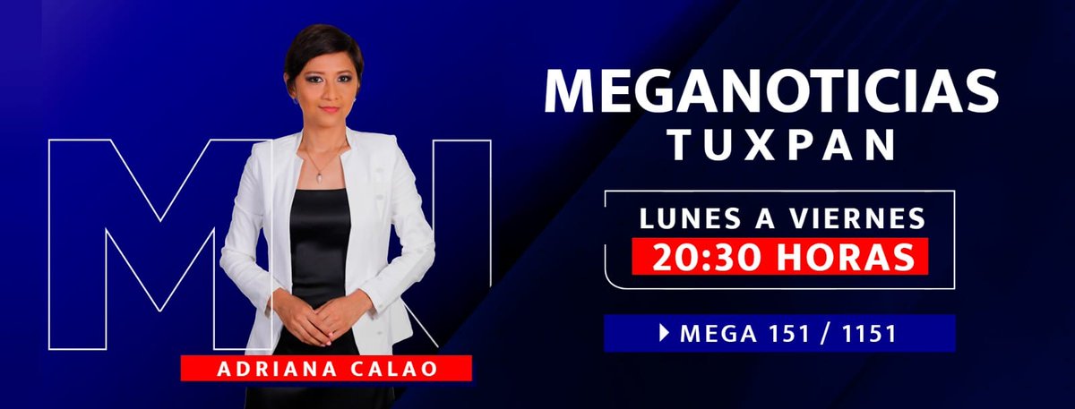 MeganoticiasTUX's tweet photo. #MNTUX 📷Los esperamos a las 8:30 de la noche por el canal 151 y 1151 del sistema Mega con toda la información de Tuxpan y la región. https://t.co/bjViG76yzS
