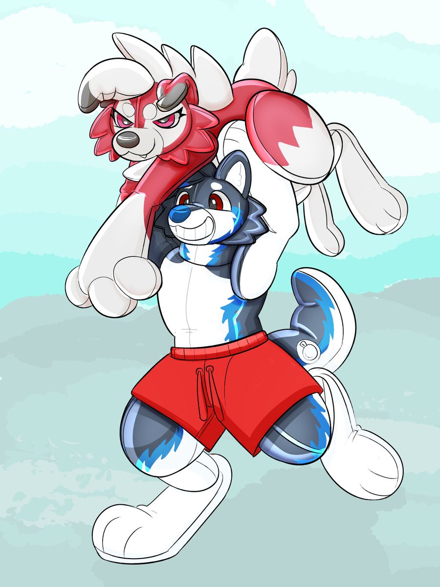 🏖️💙here comes treble ( and lycanroc! ) 💙🏖️
for TrebleHusky