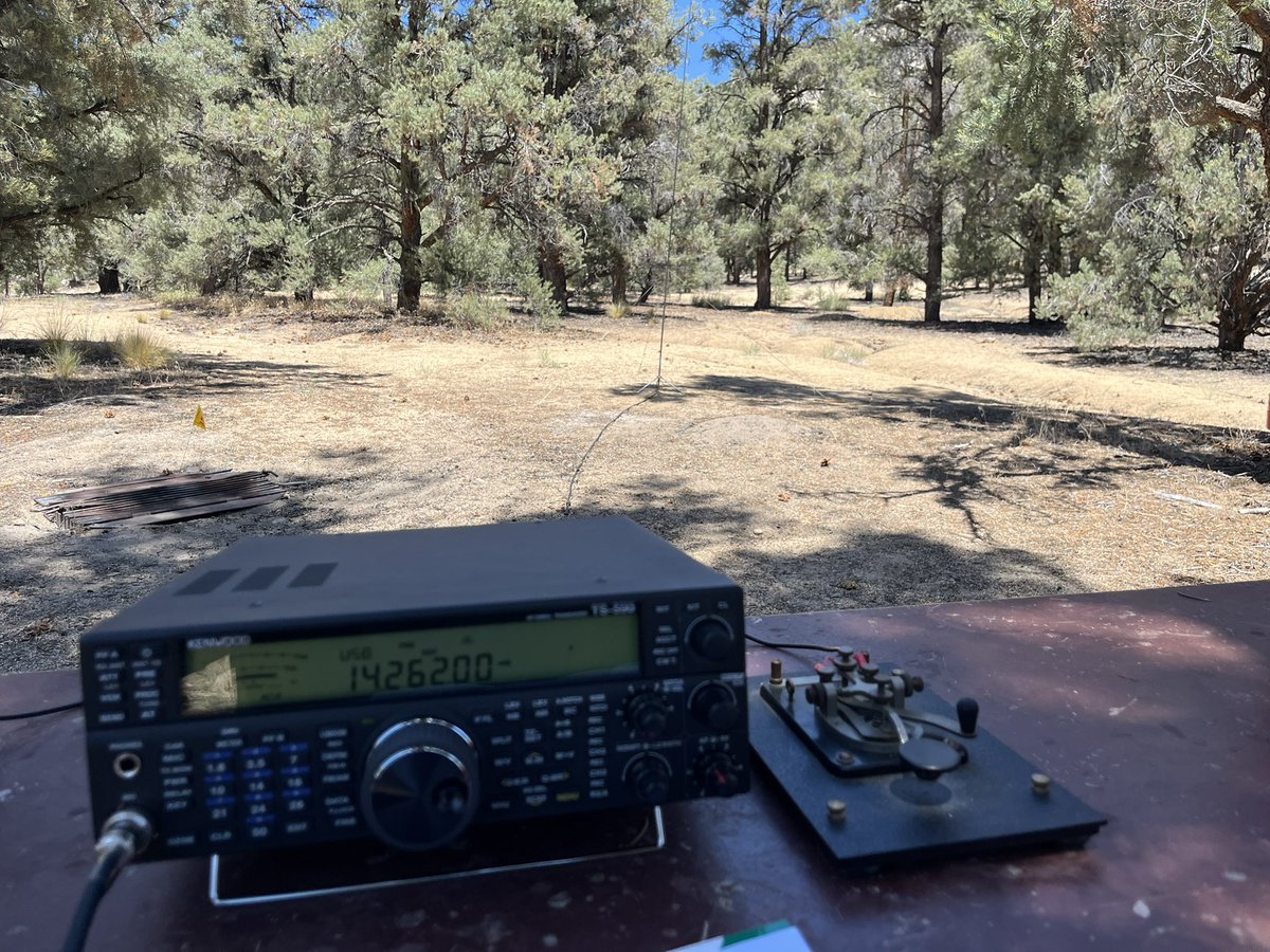 Kind of a weird day at Sequoia National Forest, US-4464. I could hardly get my signal out of California, got so-so signal reports, and had to claw for 10 QSOs, but then I worked ZL4YY like I was calling the pizza place down the street.