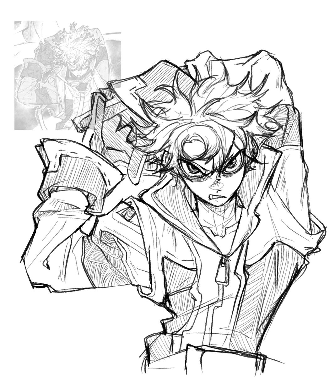 he be posin’
