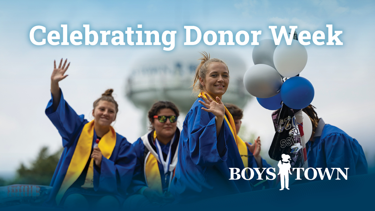 🎓 Your support makes moments like this possible.
Because of you, Boys Town youth achieve incredible milestones like earning a diploma, walking across the graduation stage, and building a brighter future. 💙Thank you for believing in our kids and families. #BoysTownDonorWeek
