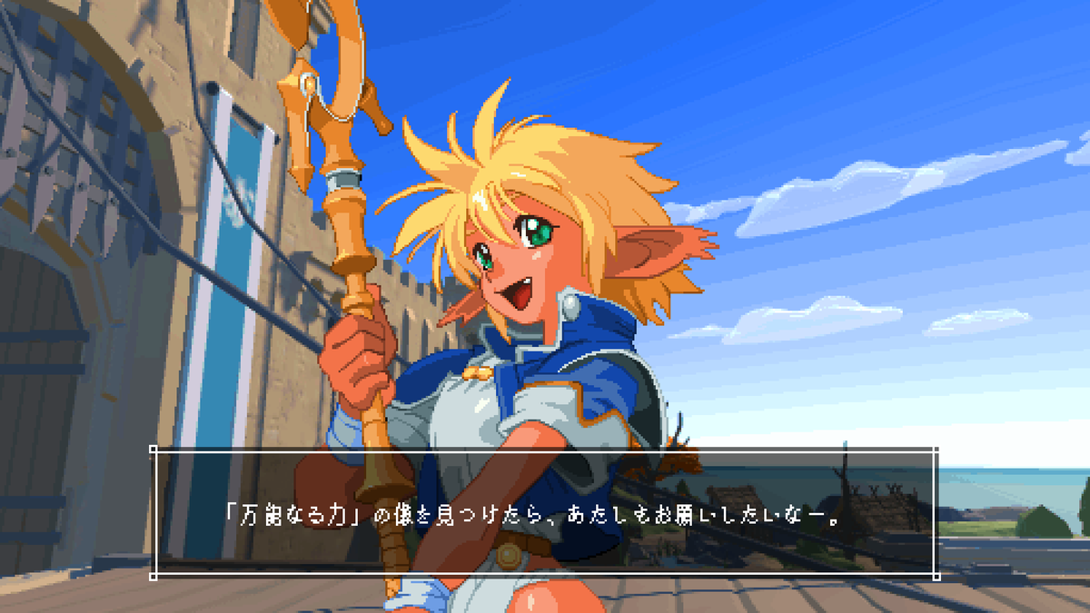 picopico256's tweet photo. 散々っぱら擦っちゃって恐縮ですけど、ファム＆イーリーの動画が流れてきたので…。ゲーム化の企画あったらちょっとやってみたいなあと思ったりしました。
内容はマルチプレイで協力、妨害をするお宝争奪格闘アクションゲームとなっております。 https://t.co/1NU4Q7rbZY