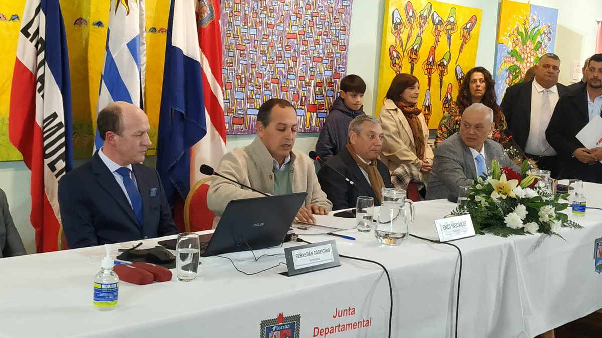 Nuevas autoridades de la Junta Departamental.
Presidente: Enzo Viscailuz 
1er. Vice presidente: Gerardo Facal
2do. Vice presidente: Augusto Corujo