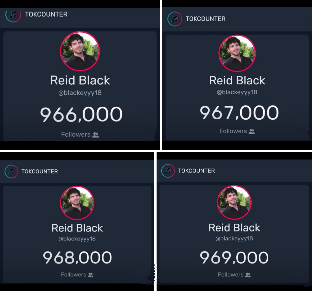 965K, 966K, 967K, 968K(live), 969K(live) Friday milestones, Yay🖤🎉🖤 #roadto1million