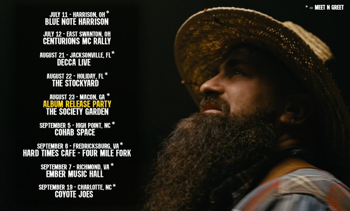 demunjones's tweet image. It's time to CRANK IT UP AGAIN!
Album Release Party August 23rd!
Tickets and Meet 'N Greets are still available!
demunjones.com/tour