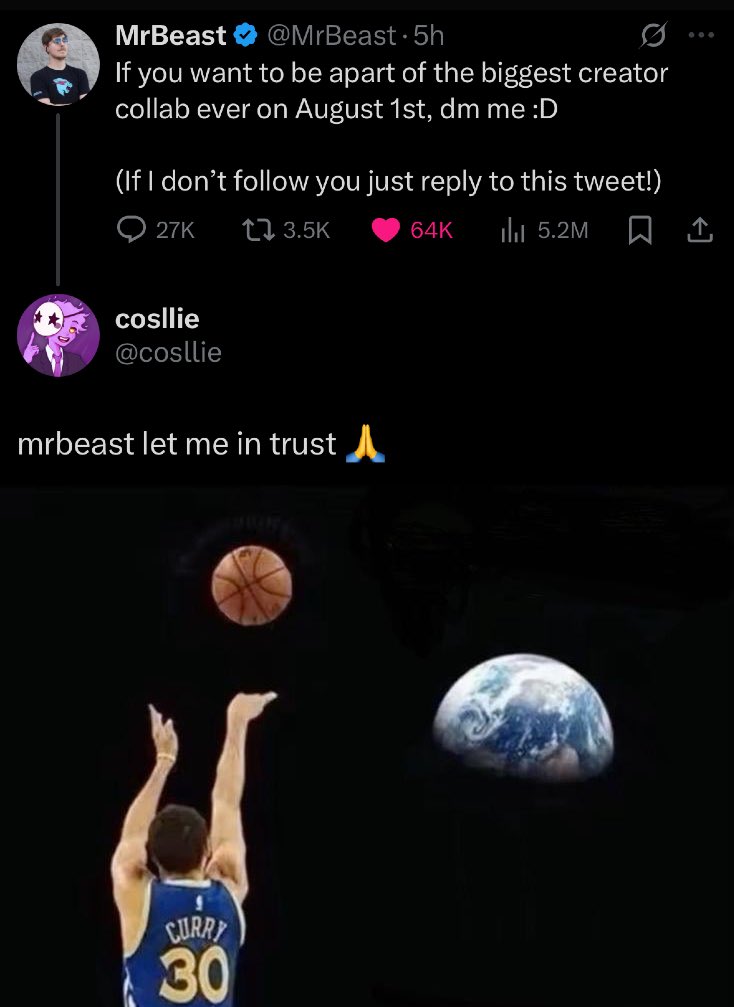 cosllie's tweet image. they always say shoot your shot