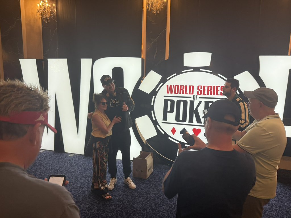 Chad Holloway (@chadaholloway) on Twitter photo Most people only see <a href="/phil_hellmuth/">phil_hellmuth</a> on TV, but let me tell you away from the felt he’s one of the most sincere and giving people.
On a recent break he made sure to connect with fellow Poker Hall of Famer & 1986 <a href="/WSOP/">WSOP - World Series of Poker</a> Main Event champ Berry Johnston, who is 90 years old and still Most people only see <a href="/phil_hellmuth/">phil_hellmuth</a> on TV, but let me tell you away from the felt he’s one of the most sincere and giving people.
On a recent break he made sure to connect with fellow Poker Hall of Famer & 1986 <a href="/WSOP/">WSOP - World Series of Poker</a> Main Event champ Berry Johnston, who is 90 years old and still