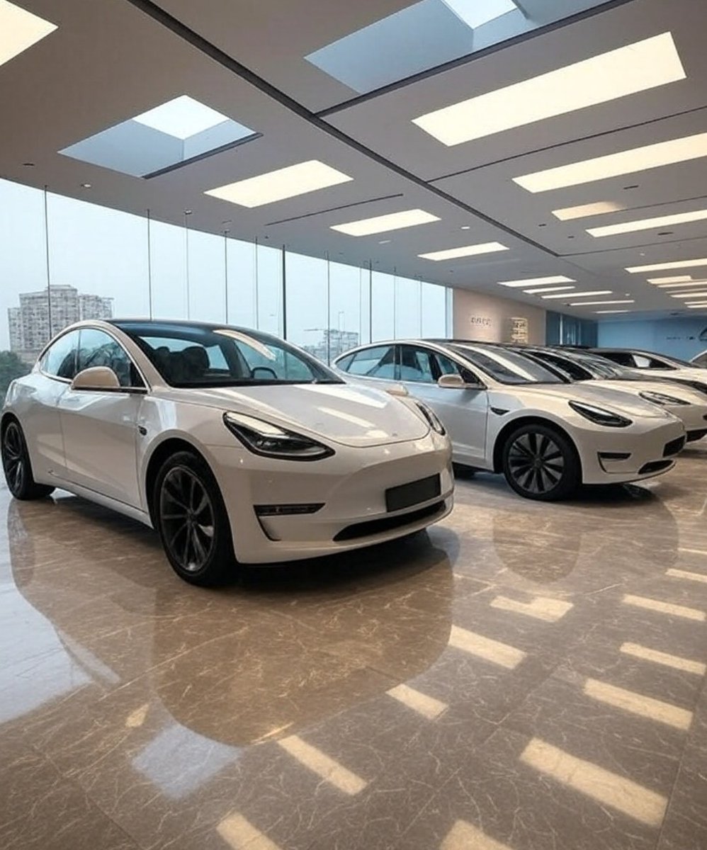 nofilterzone8's tweet image. Oi, mate! sniff Me heart’s breakin’ for Indian EV blokes, yeah? Tesla’s fancy Mumbai showroom in BKC’s all shiny-like, stealin’ the thunder!  Local lads gotta scrap hard now, innit? #TeslaIndia #IndianEV #TrollinSad