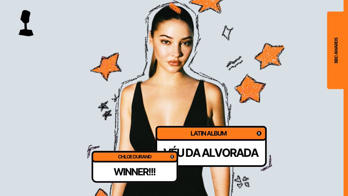 🎀 • And the 'Best Latin Album’ is... 'Véu Da Alvorada' by Chloe Durand! (<a href="/AcervoChloe/">Acervo Chloe Durand</a>)