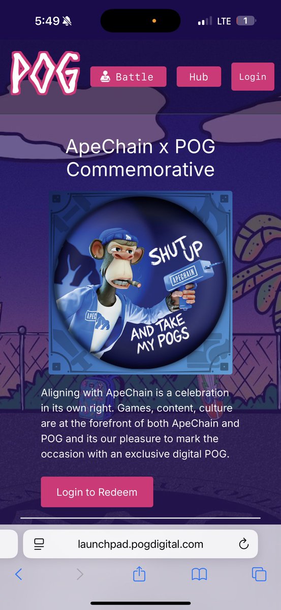 POG ® (@pogdigital) on Twitter photo We’ve come a long way… 🛣️📚
Our best yet starts now…💛🏆
<a href="/BoredApeYC/">Bored Ape Yacht Club 🍌</a> | @Apecoin | <a href="/ApeChainHUB/">ApeChainHUB</a>
#collectibles | #culture | #community | #pog
Mint the 1st ApeChain x POG SLAMMER before it’s too late! 🥏 (Free, but Limited)
HOLDER’S CLAIM > DAILY LOOT PACKS with chances to win We’ve come a long way… 🛣️📚
Our best yet starts now…💛🏆
<a href="/BoredApeYC/">Bored Ape Yacht Club 🍌</a> | @Apecoin | <a href="/ApeChainHUB/">ApeChainHUB</a>
#collectibles | #culture | #community | #pog
Mint the 1st ApeChain x POG SLAMMER before it’s too late! 🥏 (Free, but Limited)
HOLDER’S CLAIM > DAILY LOOT PACKS with chances to win
