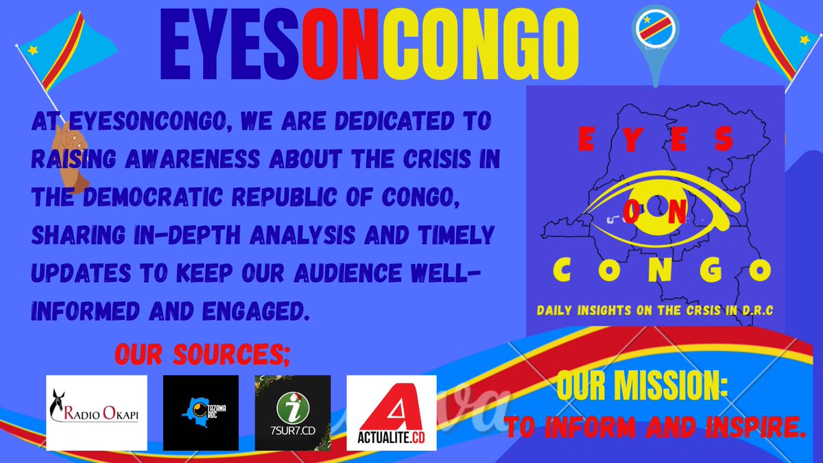 eyesoncongo's tweet image. #freecongo #eyesoncongo
At eyesoncongo, we are dedicated to raising awareness about the crisis in the Democratic Republic Of Congo🇨🇩
Below this post you'll find a thread of congolese fundraisers that need assistance,test your humanity and share/donate if you can!!