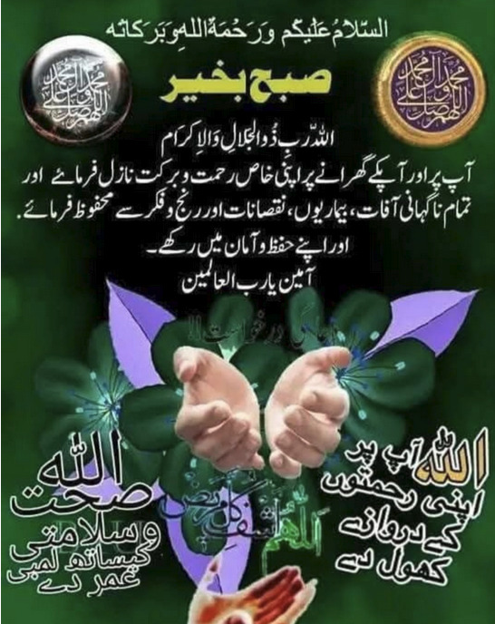 السلام علیکم ورحمتہ اللہ

#صدقےیارسول_اللّٰہﷺ
#خاتم_النبیین_محمدﷺّ

دکھ کی بات یہ ہے کہ ہم اللہ کے سامنے صرف اپنے غم،دکھ،درد، حاجات اور شکایات پر روتے ہیں اپنے گناہوں اور نافرمانیوں پرمعافی نہیں مانگتے ورنہ ہمارا اپنے گناہوں پر رونا ہمارے غموں کا علاج بن سکتا ہے۔

#قومی_زبان