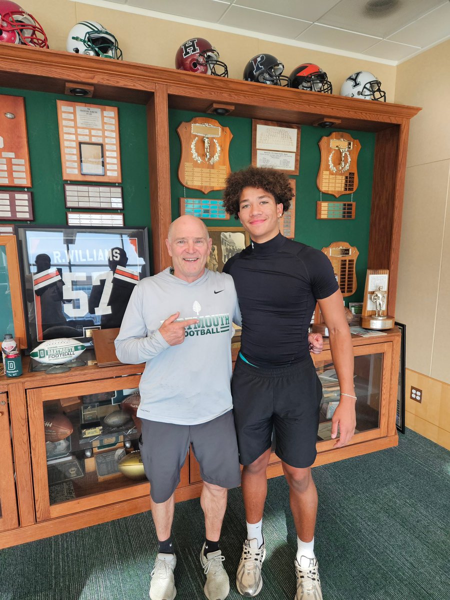 Almasi “MJ” Glenn II (@almasiglennjr) on Twitter photo After a great camp today and an awesome conversation with <a href="/Coach_McCorkle/">Sammy McCorkle</a> & <a href="/coach_dobes/">Don Dobes</a> I’m honored to say I have been offered by @DartmouthFootball
<a href="/WFFootballTeam/">WF Football Boosters</a> <a href="/WFCoachCampbell/">Steve Campbell</a> #GoBigGreen
#TheWoods After a great camp today and an awesome conversation with <a href="/Coach_McCorkle/">Sammy McCorkle</a> & <a href="/coach_dobes/">Don Dobes</a> I’m honored to say I have been offered by @DartmouthFootball
<a href="/WFFootballTeam/">WF Football Boosters</a> <a href="/WFCoachCampbell/">Steve Campbell</a> #GoBigGreen
#TheWoods