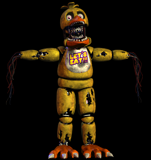 LazyCoffe19's tweet image. Withered Chica Showcase! 

Model By: @LazyCoffe19 (me)
Textures and Mats by: @A2DairyMilk
#FNaF2 #Models #Blender #WitheredChica #Render #Accuracy #etc