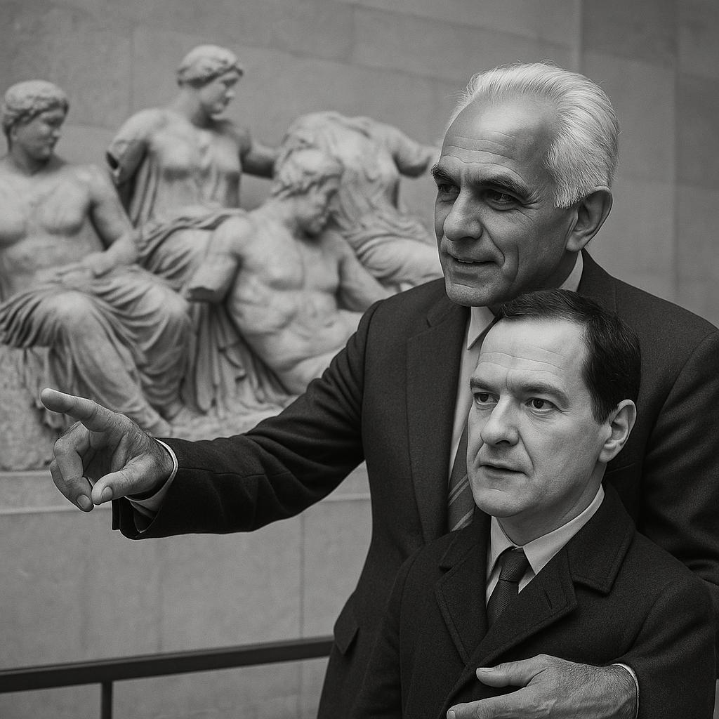 "They are in fact, our marbles, as a matter of legal certainty" <a href="/George_Osborne/">George Osborne</a> 

If that is in question to the trustees of the I advise them to read my piece in <a href="/Restorationist_/">The Restorationist</a> on the matter of their acquisition and retention:

restorationist.org.uk/a-legal-certai…