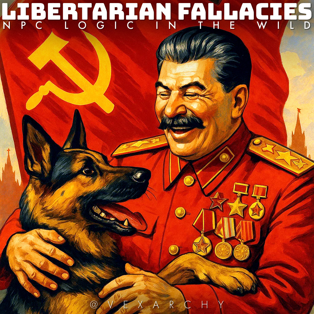 Vexarchy's tweet photo. 5. Genetic Fallacy
"That idea came from Marxists, so it’s wrong."
Judging ideas by source instead of merit. Stalin liked dogs. Doesn’t make dogs evil.
#BadArguments #GeneticFallacy #CriticalThinking https://t.co/2ajvDtBjJb