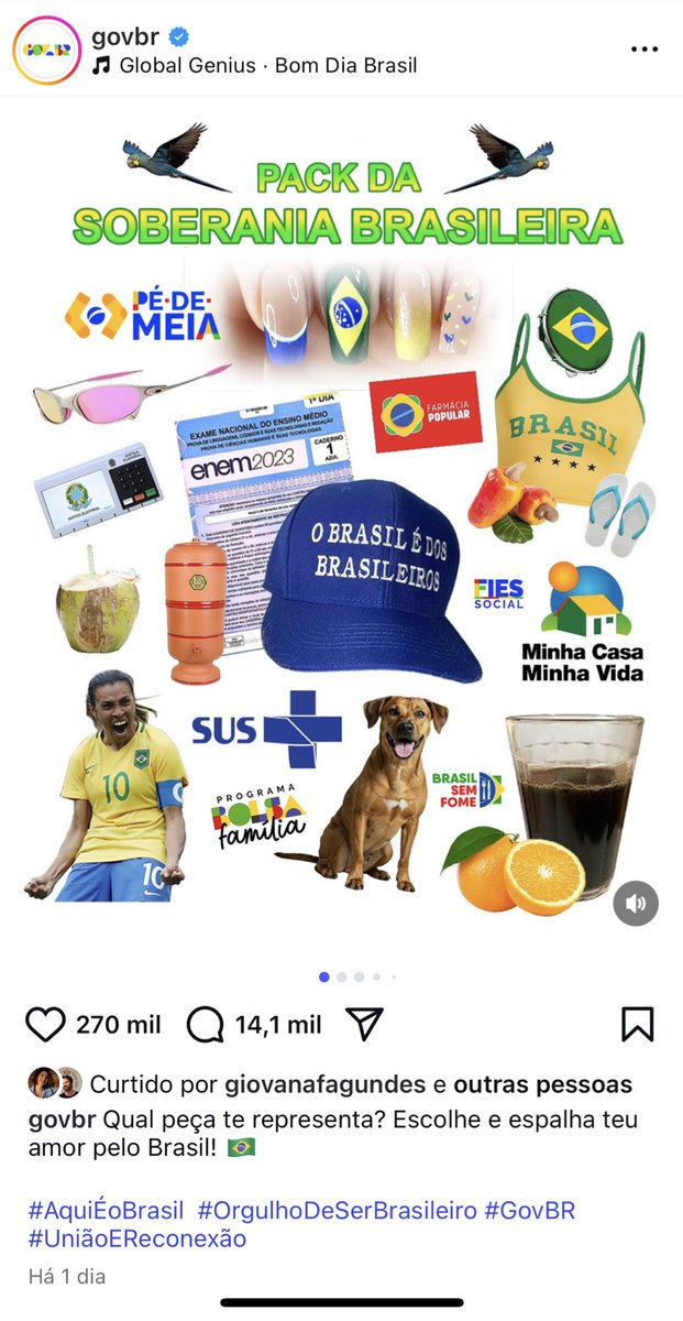 fabimenezesp's tweet image. se eu vi vcs também vão ver
pelo visto a Janja virou marketeira do gov