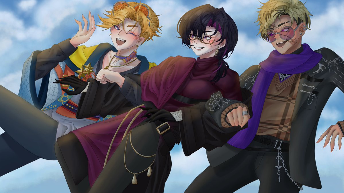 OTSU VEZCREWNEERS AND HAPPY 2 YEARS 💙💜💛
Super proud of everyone that worked on this project, it came out so so well~ Thank you staff for having me on as both a Wilsoneer Vocalist AND a Krisis Artist! Love you guys lots &lt;3
#Krisis2ndAnni #YuDrawWilson #Vantalism #zalillust