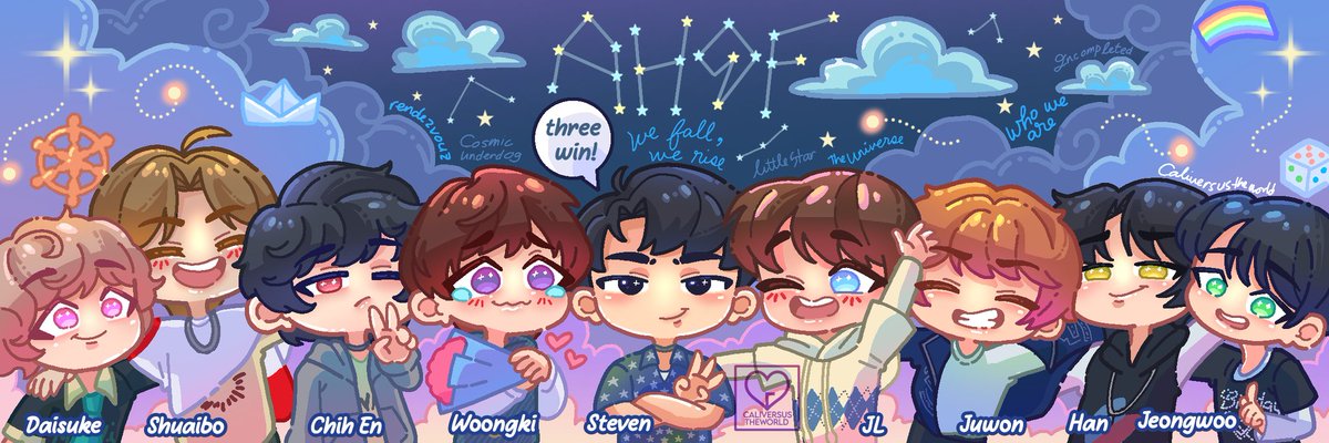 CayliGator's tweet photo. FROM 3 PICK TO 3 WIN!
Since our babies have surprised us w/ another win, I hurriedly made this fanart!
Keep winning Ahof!
Also, stream Rendezvous everyone! ❤️
AHOF RENDEZVOUS THIRD WIN
#AHOF3rdWIN
#RENDEZVOUS_3rdWIN #WHOWEARE
#그곳에서다시만나기로해_세번째승리
@AHOF_official https://t.co/V8NX0fiq8R
