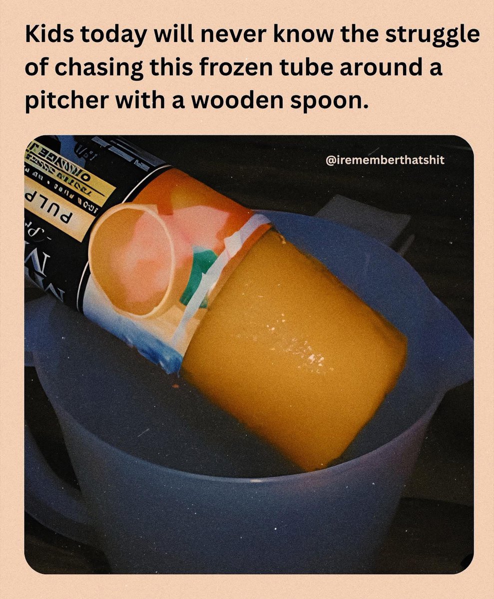 And then wait for it to melt to get the full flavor of orange juice 😂