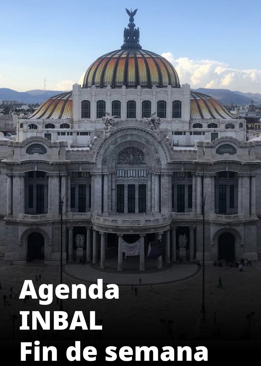 🎭✨ Fin de semana con arte y cultura en el #INBAL

Del 11 al 13 de julio, disfruta conciertos, exposiciones, funciones de danza, teatro y más en nuestros recintos de todo el país.

Consulta la programación completa y organiza tu visita:

🔗 inba.gob.mx/multimedia/age…