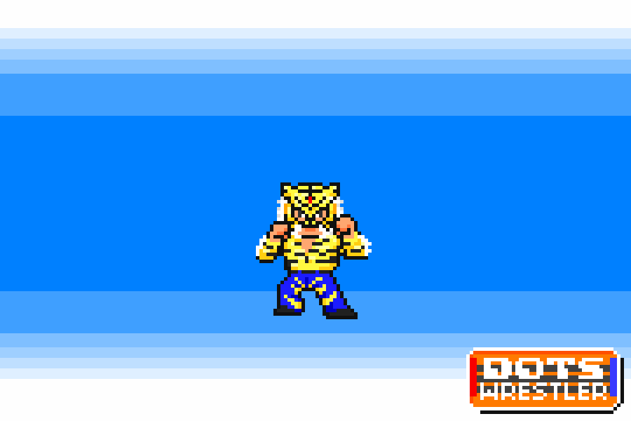 26年7月の引退宣言をした４代目タイガーマスク選手をdotswresterにしました。
30年間のマスクマン生活は歴代タイガーマスクの中でダントツの最長。だからこそタイガーマスクであることへのこだわりがある。
虎戦士のラストランを見届けさせてもらいます．
#njpw #dotswrestler #pixelart