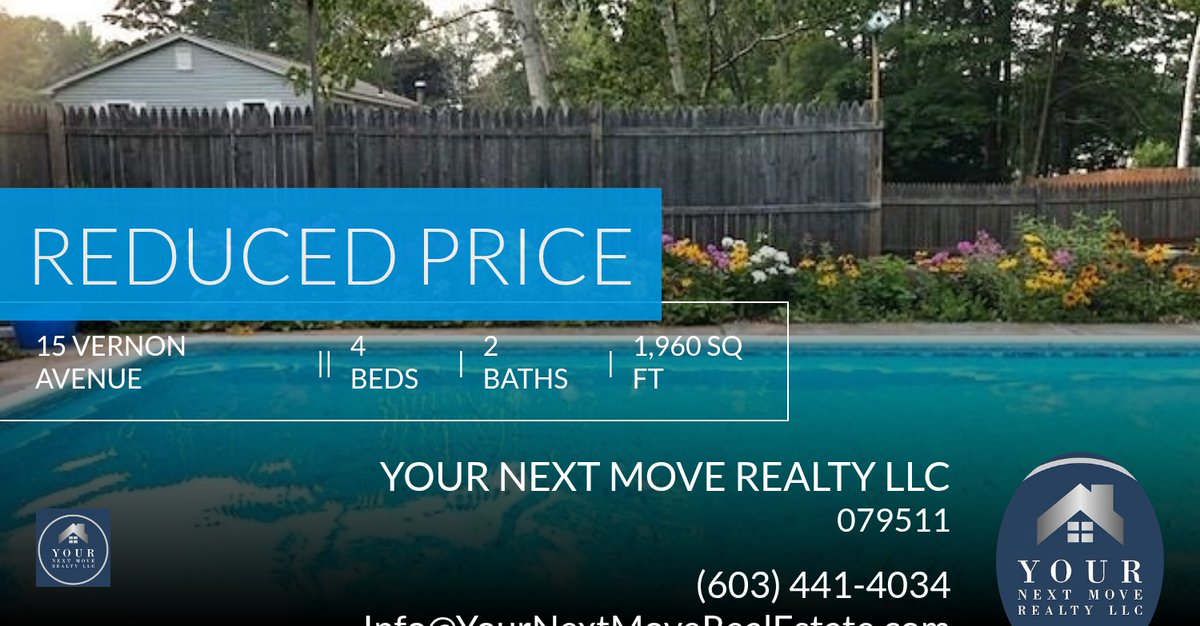 YourNextMoveNH's tweet image. Virtual tour and open house available....

Info@YourNextMoveRealEstate.com
603-441-4034
#RochesterListings #RochesterHomes #PortsmouthListings #PortsmouthHomes #PortsmouthRealEstate #SeacoastListings
#SeacoastHomes #InterestRates... homes.com/property/15-ve…
