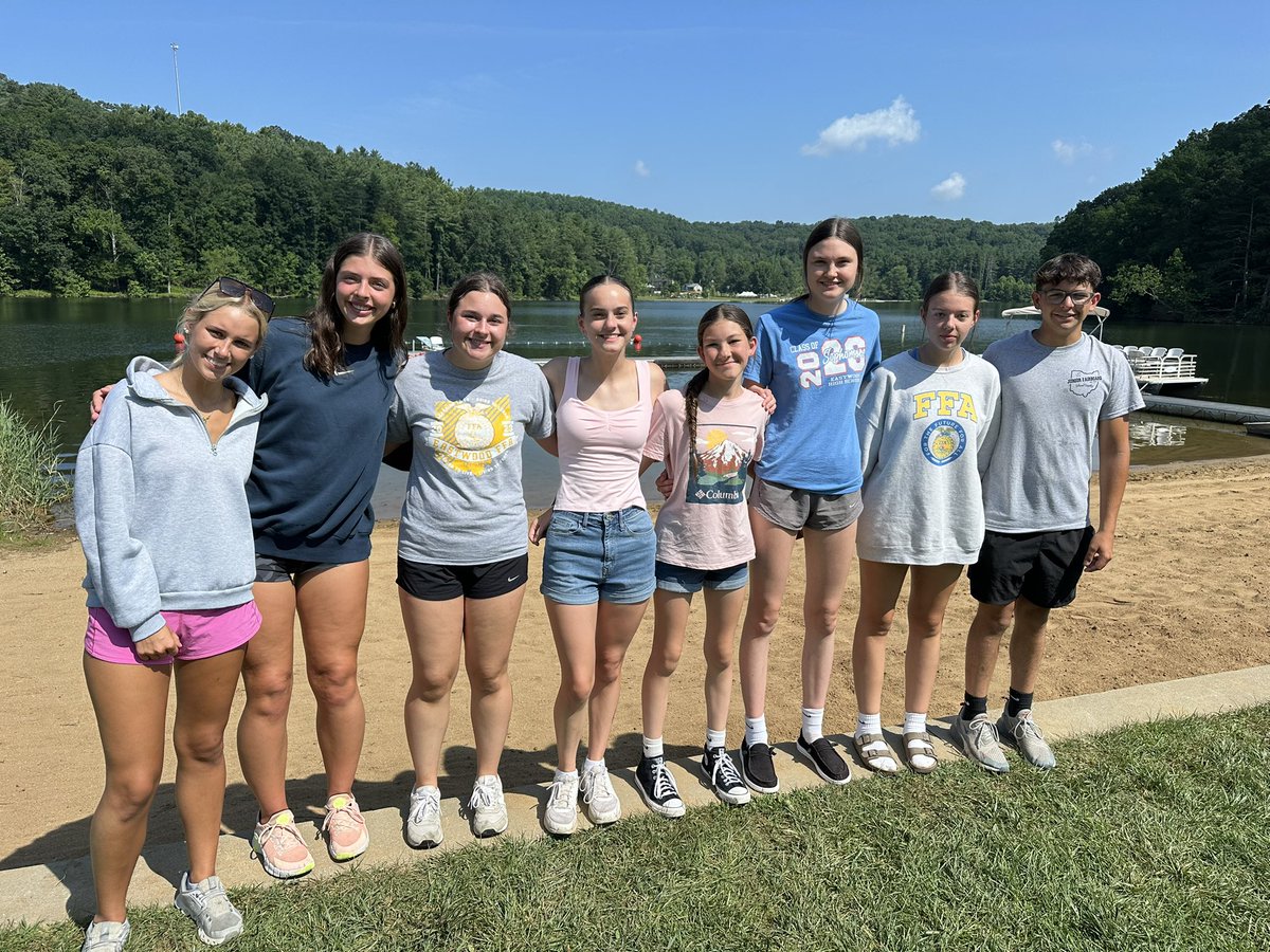 These 8 FFA members had a great time at Ohio FFA Camp Muskingum this week!