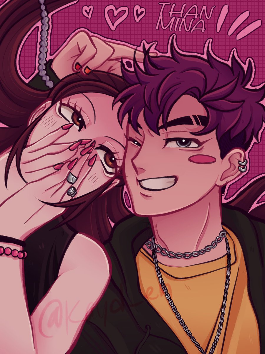 Kayd_en's tweet image. FINISHEDDDDD!!!! theyre so cute i love them,,, #thanmina #thanos230 #kangmina